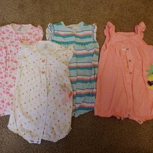 Baby girls' rompers